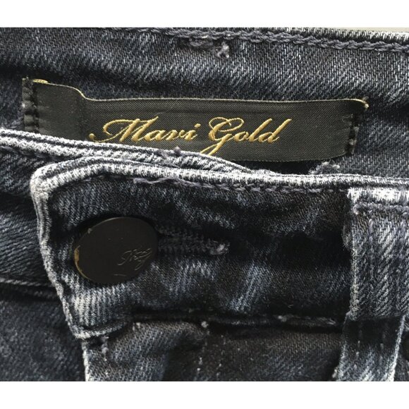 Mavi Gold Womens Skinny Jeans Size 25/27 Med Wash Blue Stretch - Picture 3 of 9